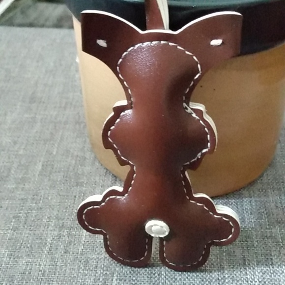 Dog Faux Leather Bag Charm - Picture 2 of 4